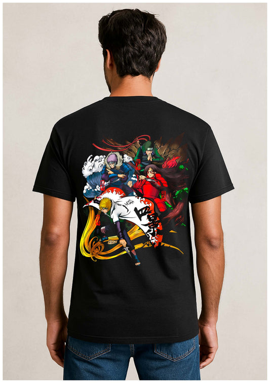 Naruto Hokage Legacy T-Shirt – Black