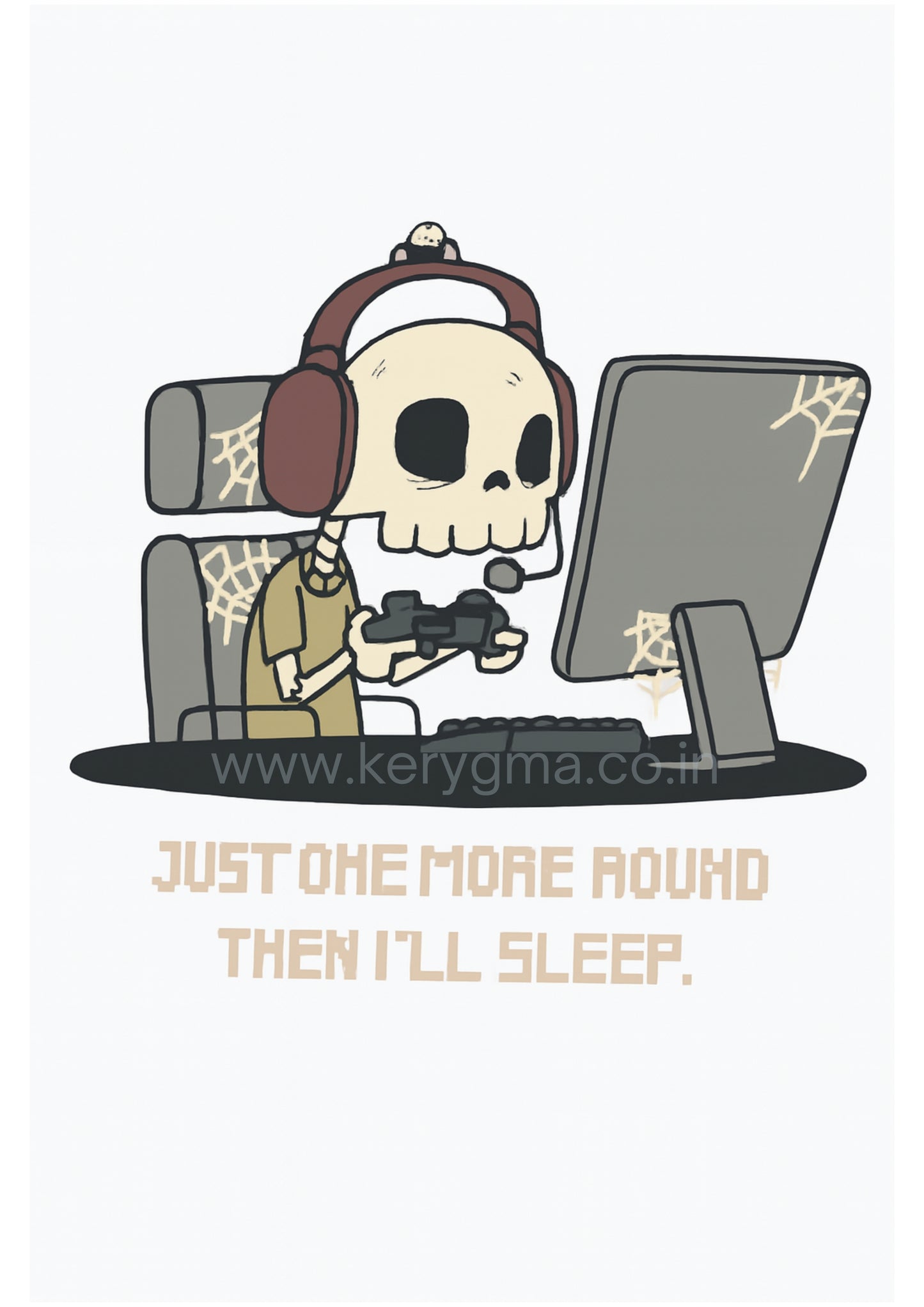 Just One More Round Tee – Navy Blue