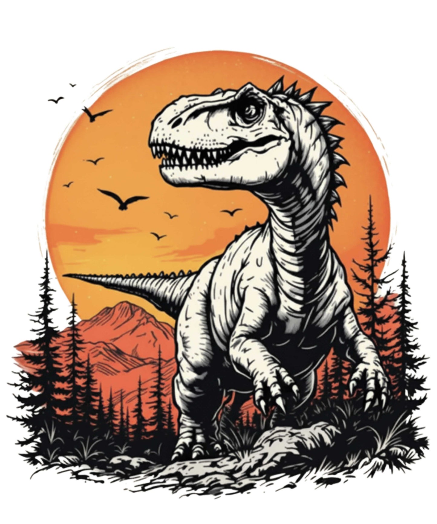 Sunset Sovereign – Dinosaur Tee