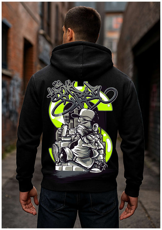 NoisyInk x Street Art – Premium Black Hoodie