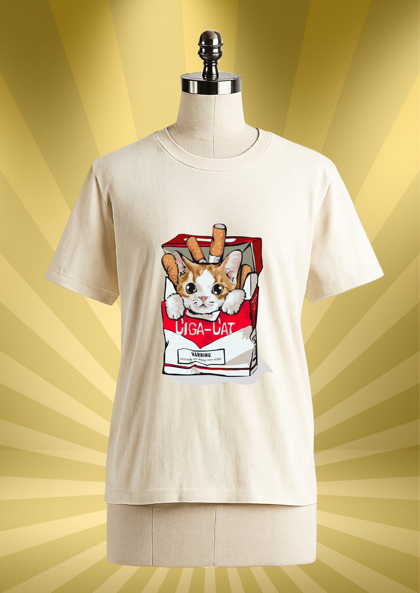 CIGA-CAT Graphic Oversized T-Shirt