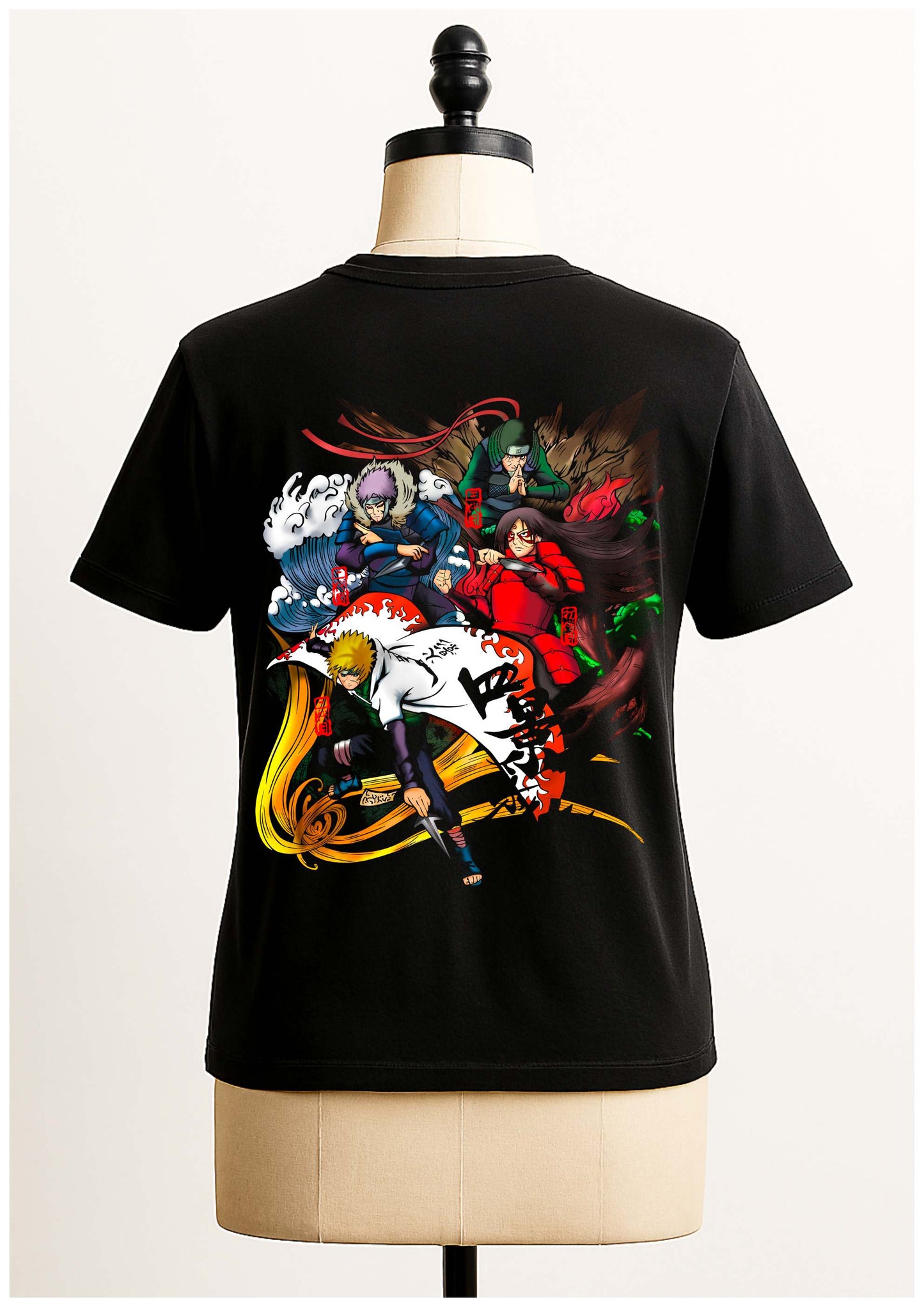 Naruto Hokage Legacy T-Shirt – Black