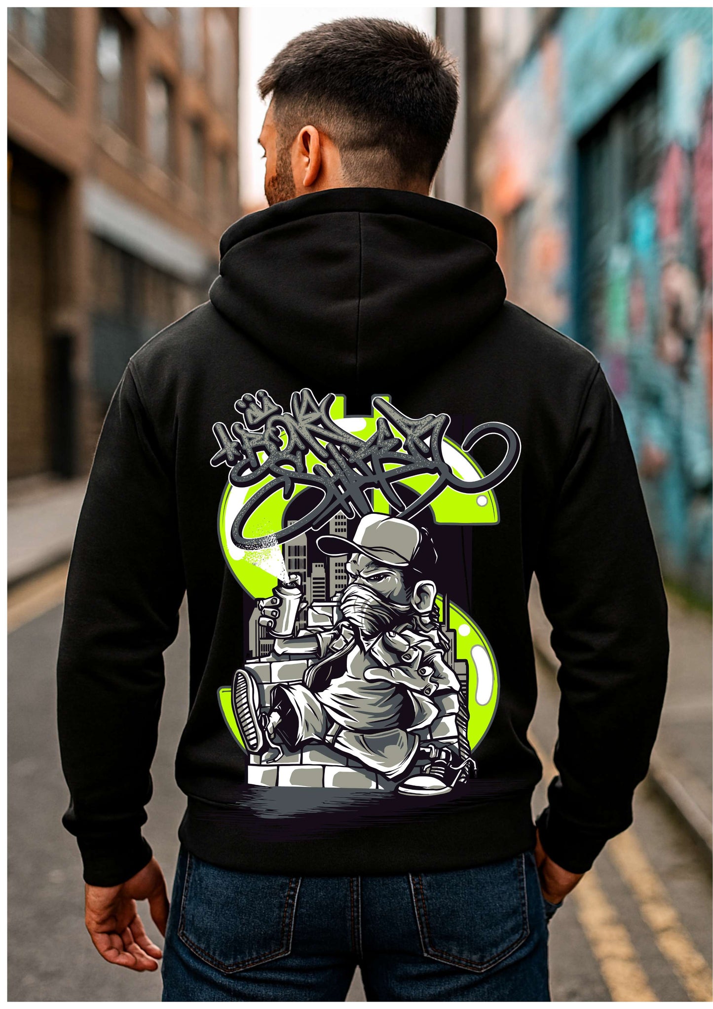 NoisyInk x Street Art – Premium Black Hoodie