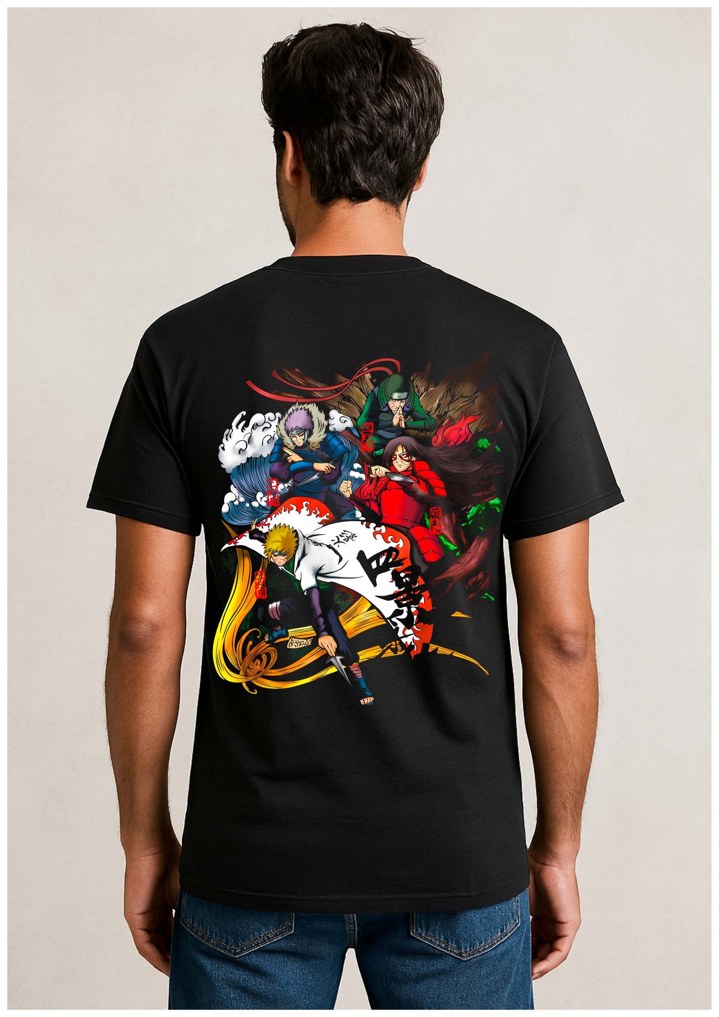 Naruto Hokage Legacy T-Shirt – Black